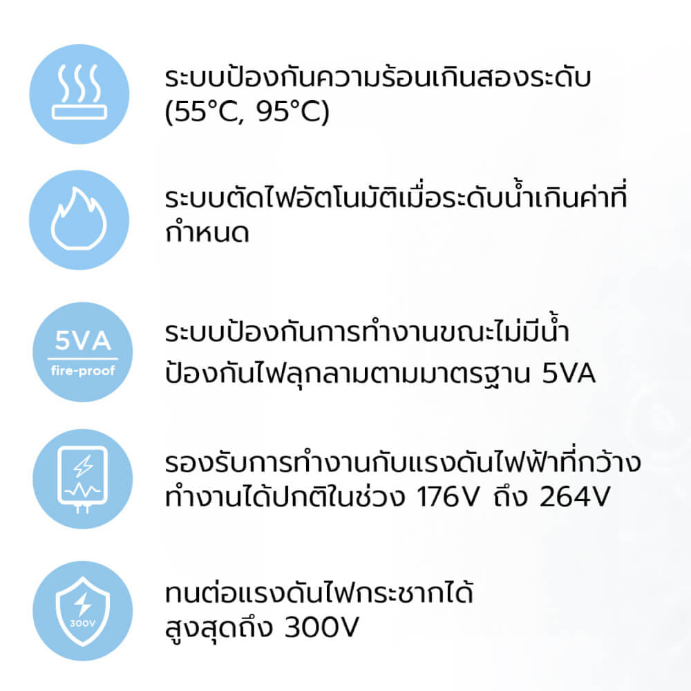 เครื่องทำน้ำอุ่น Midea MWH-38MMBNTH(C)-CS 3800 วัตต์ สีดำ (ไม่รวมติดตั้ง)_8